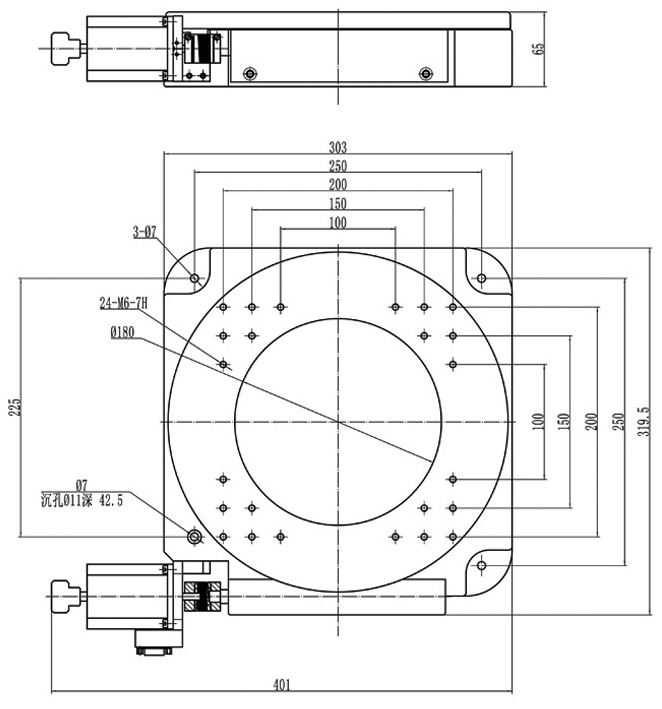 PX110-400 精密型電動(dòng)旋轉(zhuǎn)臺(蝸輪蝸桿)旋轉(zhuǎn)臺 任意角度分度盤 PX110-400 精密型電動(dòng)旋轉(zhuǎn)臺(蝸輪蝸桿)旋轉(zhuǎn)臺 任意角度分度盤