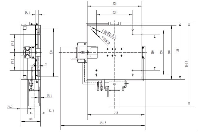 PT-XY170高精密螺桿電動XY整體平移臺 臺面尺寸300*300 行程170m PT-XY170高精密螺桿電動XY整體平移臺 臺面尺寸300*300 行程170m