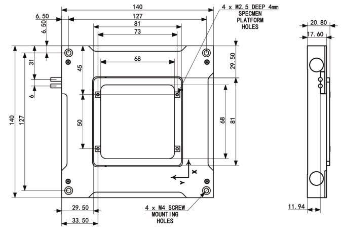PT-NM100 /PT-NM100Z15納米定位平臺 PT-NM100 /PT-NM100Z15納米定位平臺