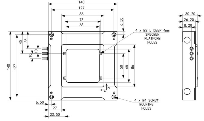PT-NM100 /PT-NM100Z15納米定位平臺 PT-NM100 /PT-NM100Z15納米定位平臺