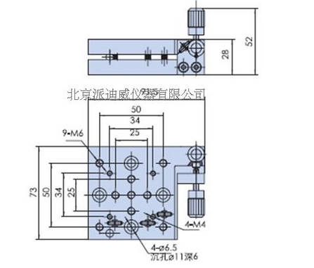 PQ250-4L 精密型手動(dòng)傾斜臺(tái)(雙軸) PQ250-4L 精密型手動(dòng)傾斜臺(tái)(雙軸)