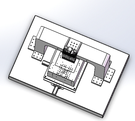 高精度三軸運動平臺 機電一體運動控制卡，電液束平臺