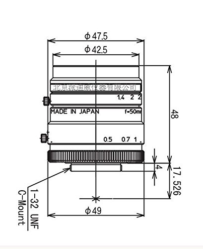 LM50HC kowa鏡頭 顯微鏡物鏡50mm焦距 LM50HC kowa鏡頭 顯微鏡物鏡50mm焦距