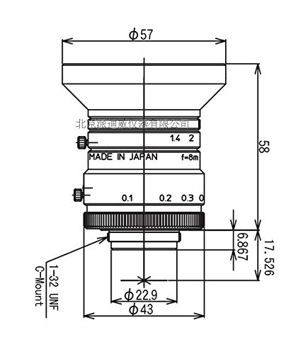 kowa 鏡頭 物鏡 LM8HC 顯微鏡物鏡 kowa 鏡頭 物鏡 LM8HC 顯微鏡物鏡