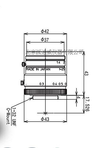 kowa鏡頭 LM25HC-SW 1英寸近紅外/短波紅外鏡頭 顯微鏡物鏡25mm kowa鏡頭 LM25HC-SW 1英寸近紅外/短波紅外鏡頭 顯微鏡物鏡25mm