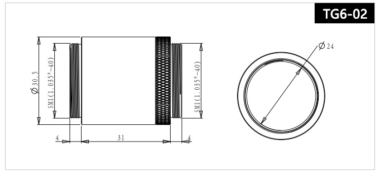 屏蔽套管組件透鏡套管遮光組件帶SM1外螺紋透鏡套管 屏蔽套管組件透鏡套管遮光組件帶SM1外螺紋透鏡套管