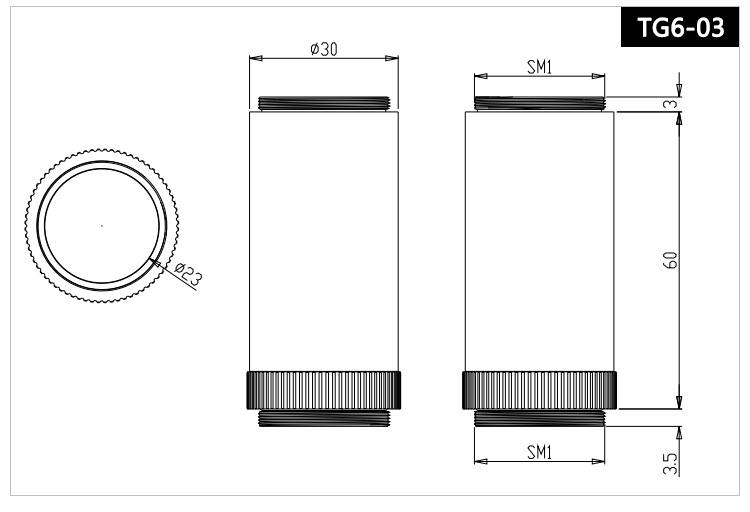 屏蔽套管組件透鏡套管遮光組件帶SM1外螺紋透鏡套管 屏蔽套管組件透鏡套管遮光組件帶SM1外螺紋透鏡套管