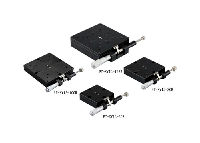 PT-XY12-60R /80R/100R/125R 手動(dòng)精密旋轉(zhuǎn)臺(tái) 位移臺(tái) 雙軸承轉(zhuǎn)盤