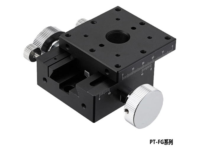 PT-FG25高精度齒輪燕尾槽微調(diào)平臺(tái)手動(dòng)位移臺(tái)精密滑臺(tái)