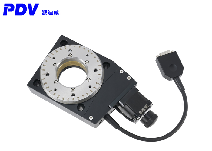 精密型電動旋轉(zhuǎn)臺 360°中空轉(zhuǎn)臺  光學(xué)實驗位移臺  PT-GD95A120 