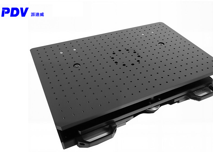 精密手動傾斜俯仰臺±3度負(fù)載50kg大臺面400*600mmPT-QX640